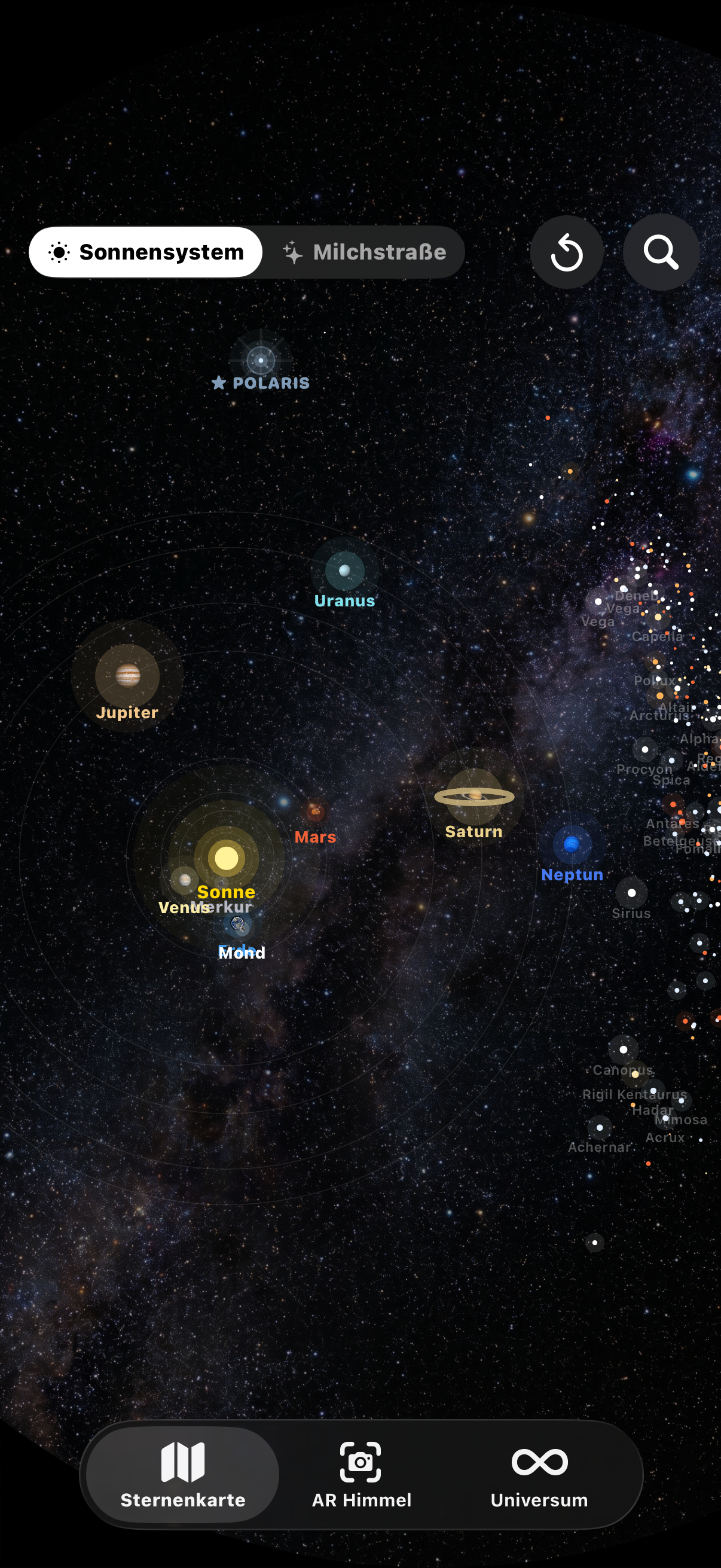 Polaris: Star Map Screenshot