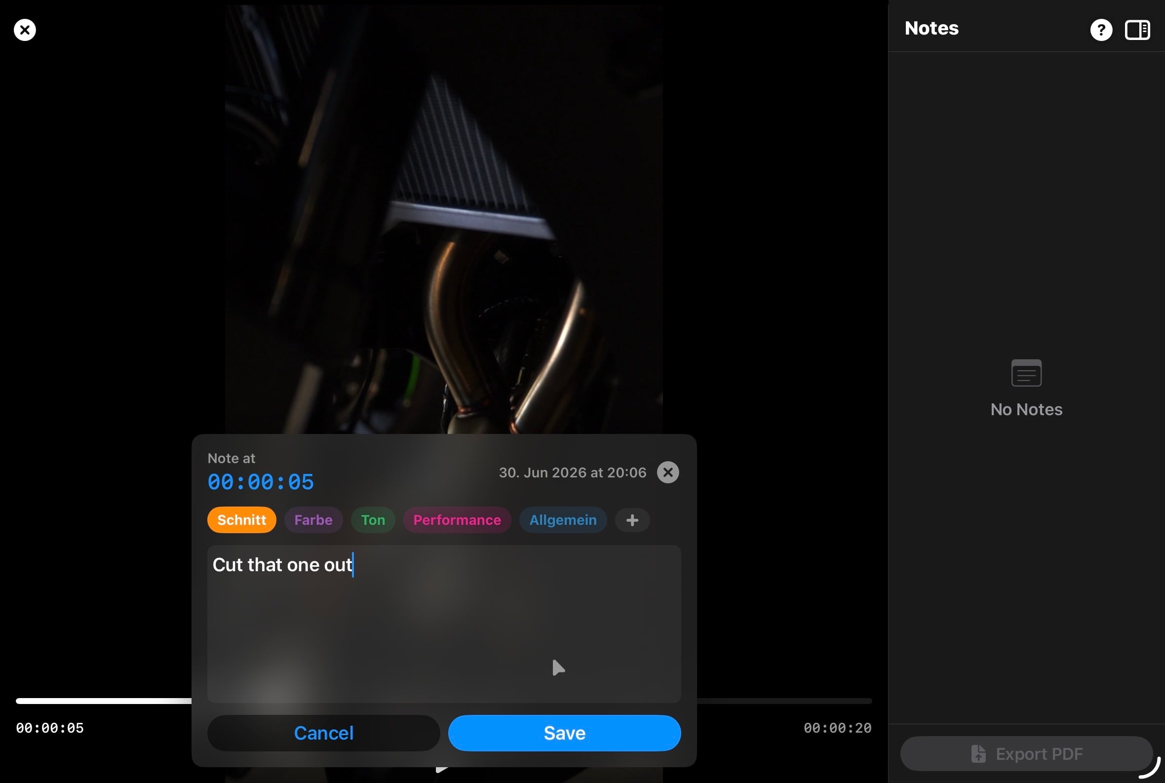 VideoReviewer Screenshot